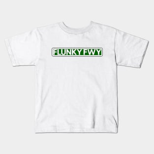 Flunky Fwy Street Sign Kids T-Shirt